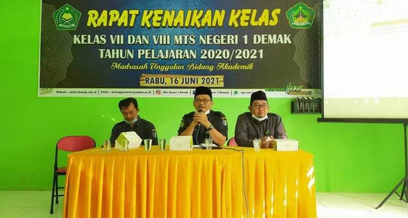 Rapat Kenaikan Kelas Tahun Pelajaran 2020/2021