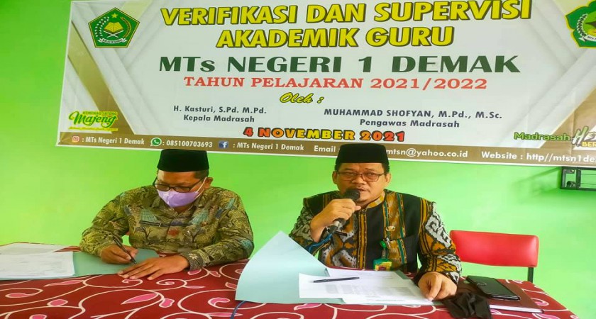 Verifikasi dan Supervisi Akademik Guru MTs Negeri 1 Demak