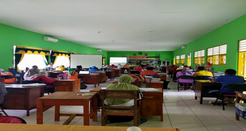 Bintek menyusun SKP (Sasaran Kerja Pegawai) MTsN 1 Demak.