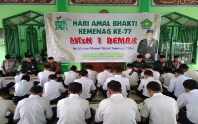 HAB Kemenag ke 77 di MTsN 1 Demak