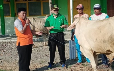 Pelaksanaan ibadah Qurban MTs Negeri 1 Demak